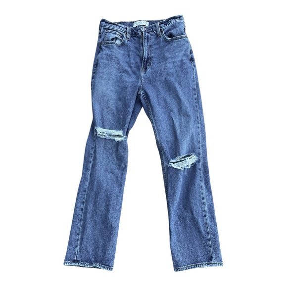 Abercrombie & Fitch The Ankle Straight Ultra High Rise Jeans - Picture 2 of 5